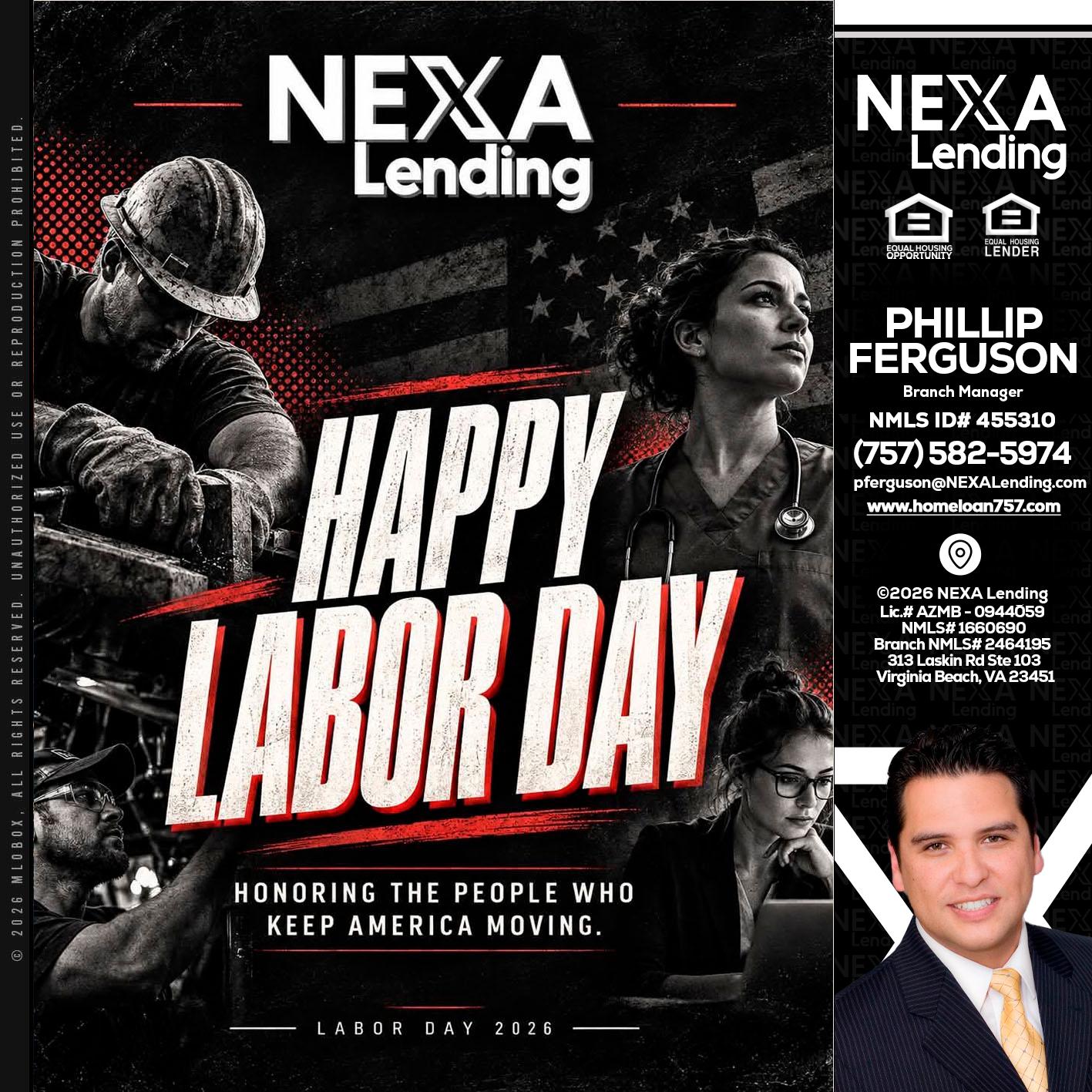 LABOR DAY - Phillip Ferguson -Branch Manager