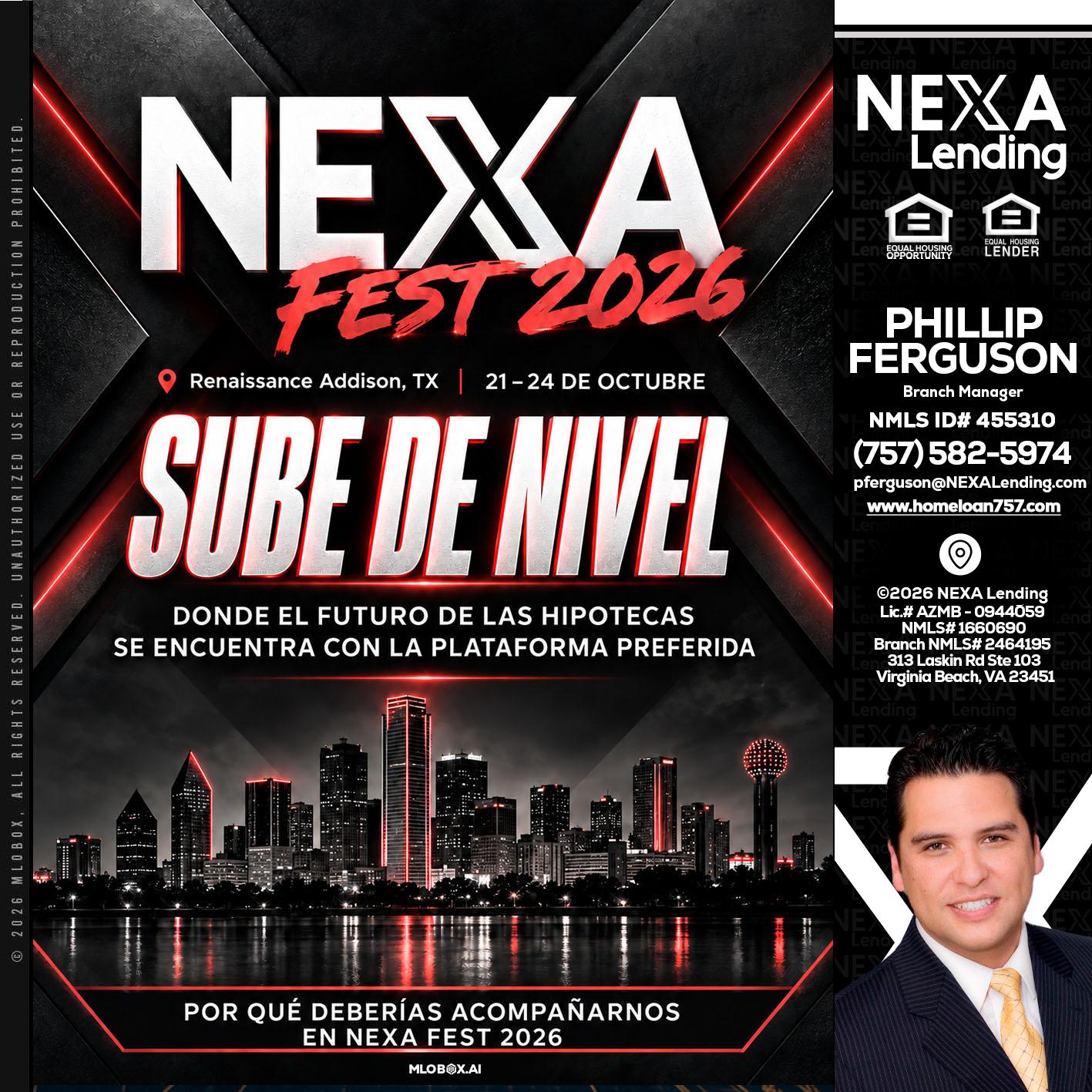 NEXA fest 2026 - Phillip Ferguson -Branch Manager