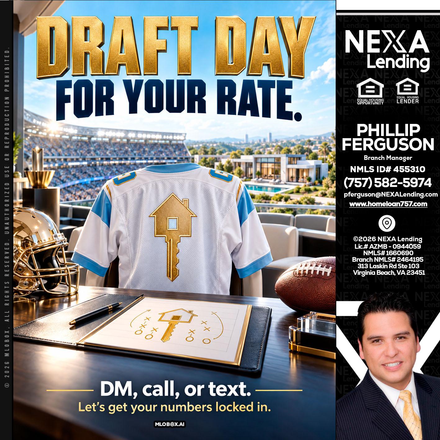 DRAFT DAY - Phillip Ferguson -Branch Manager