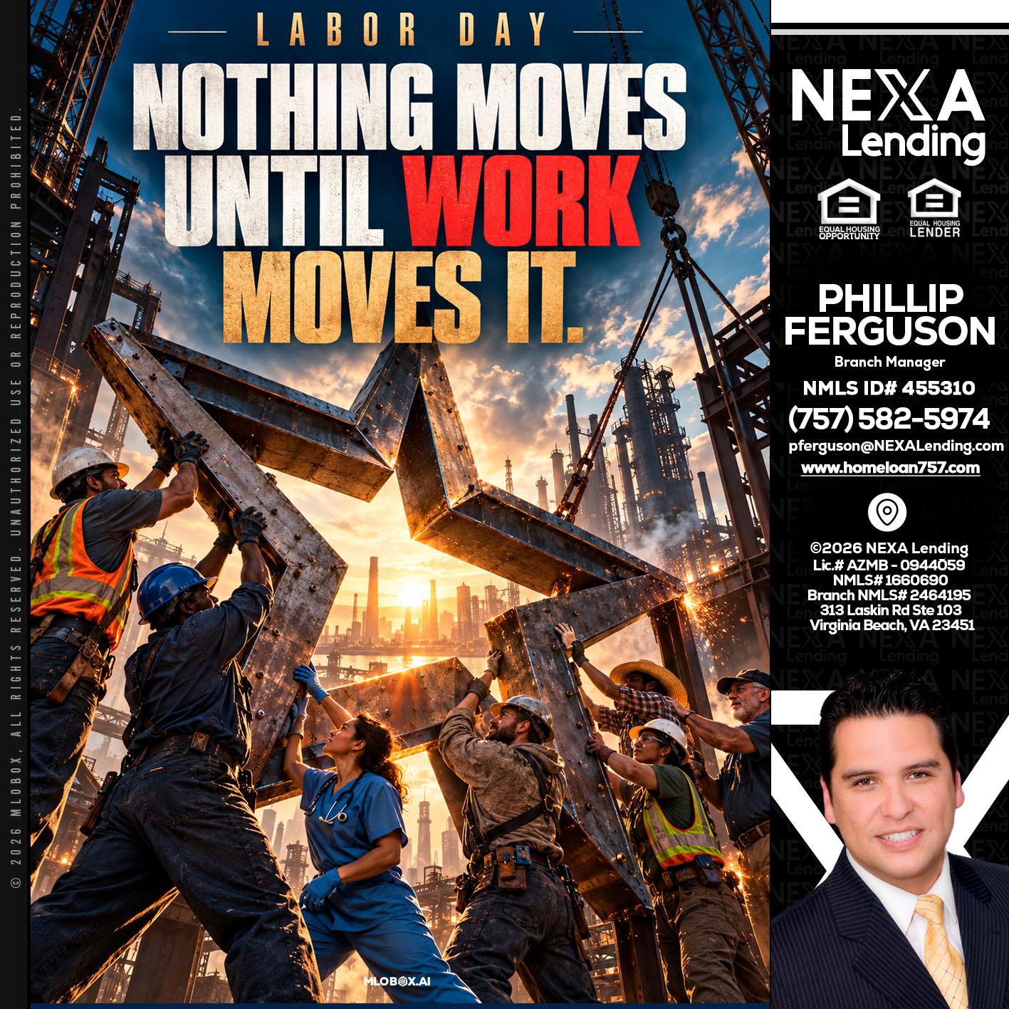 LABOR DAY - Phillip Ferguson -Branch Manager
